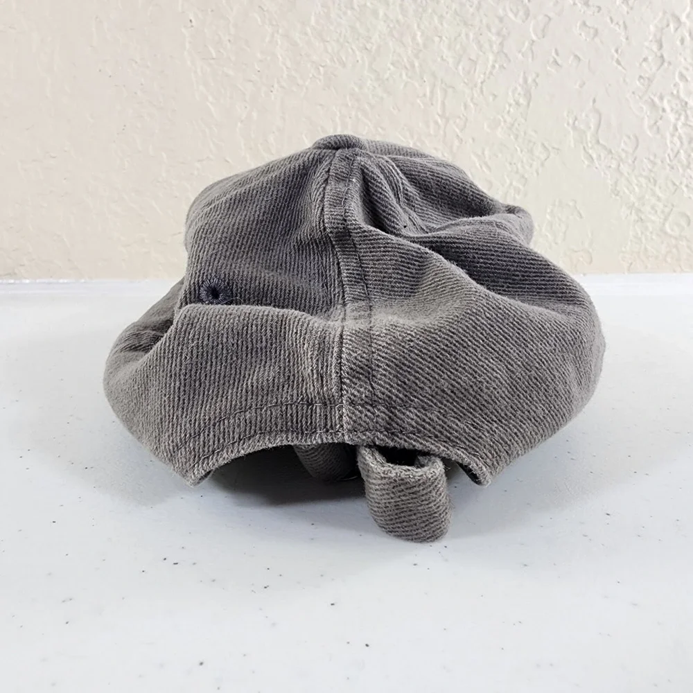 Built Ford Tough Logo Gray Adjustable Hat Vintage Dad Mom Workwear - Picture 6 of 10